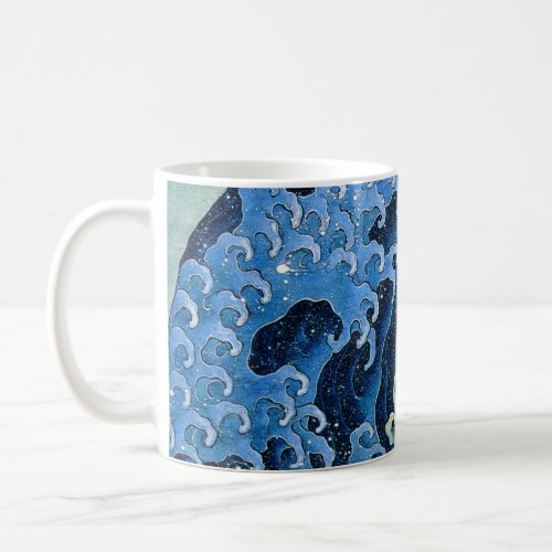 Hokusai Feminine Wave Vintage Ocean  Coffee Mug