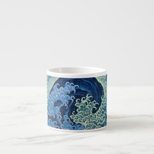 Hokusai Feminine Wave Vintage Ocean  Espresso Cup
