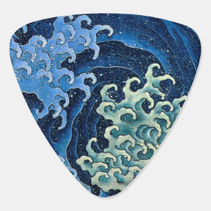 Hokusai Feminine Wave Vintage Ocean Guitar Pick