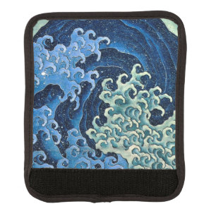 Hokusai Feminine Wave Vintage Ocean Luggage Handle Wrap