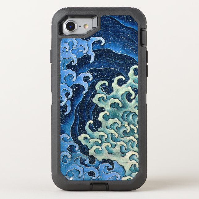 Hokusai Feminine Wave Vintage Ocean  Otterbox iPhone Case (Back)