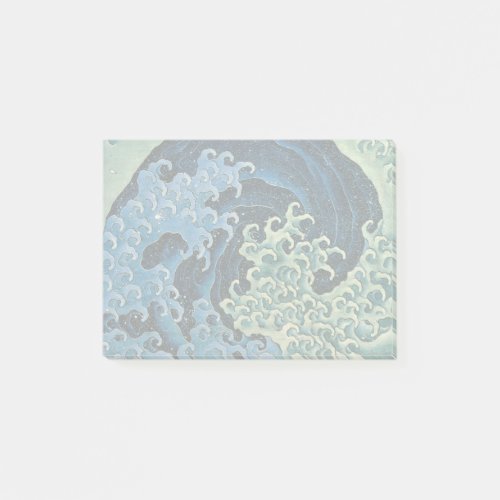 Hokusai Feminine Wave Vintage Ocean  Post_it Notes