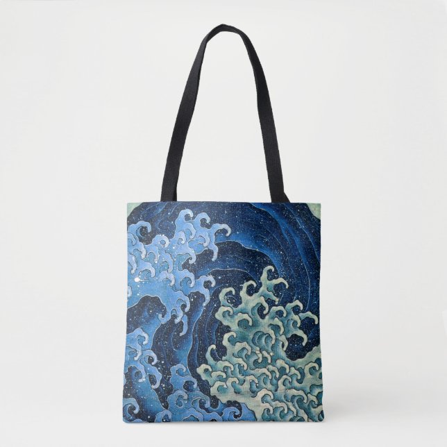 Hokusai Feminine Wave Vintage Ocean  Tote Bag (Front)