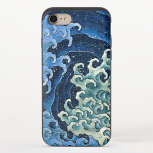 Hokusai Feminine Wave Vintage Ocean  iPhone 8/7 Slider Case