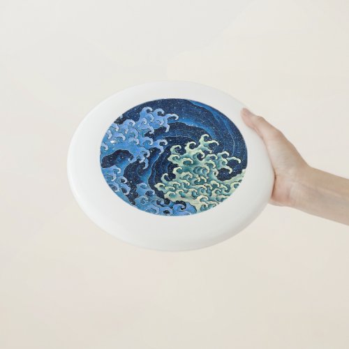 Hokusai Feminine Wave Vintage Ocean  Wham_O Frisbee