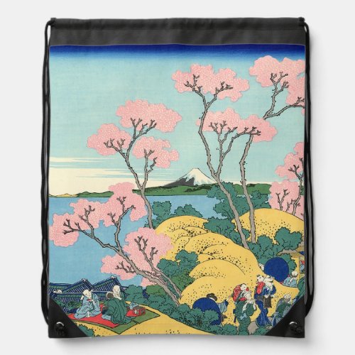 Hokusai Fuji from Gotenyama on the Tōkaidō   Drawstring Bag