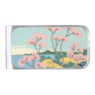 Hokusai Fuji from Gotenyama on the Tōkaidō Silver Finish Money Clip