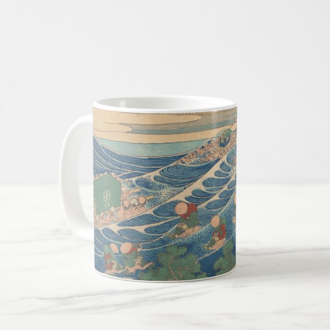 Hokusai Fuji Seen from Kanaya Mug (Front Left)