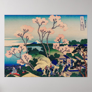 Hokusai - Goten-Yama-Hill Poster