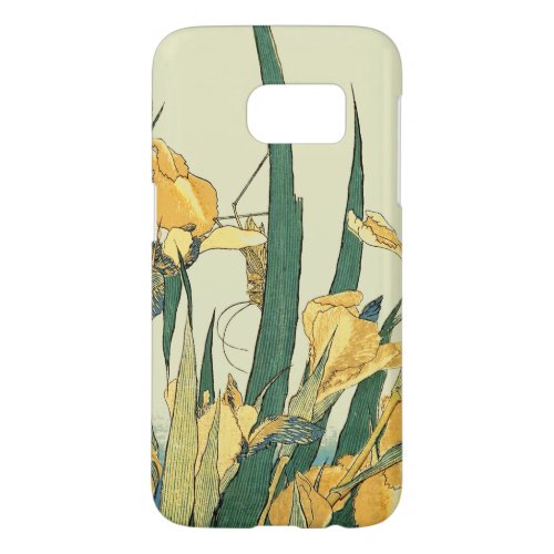 Hokusai grasshopper and iris Japan Samsung Galaxy S7 Case