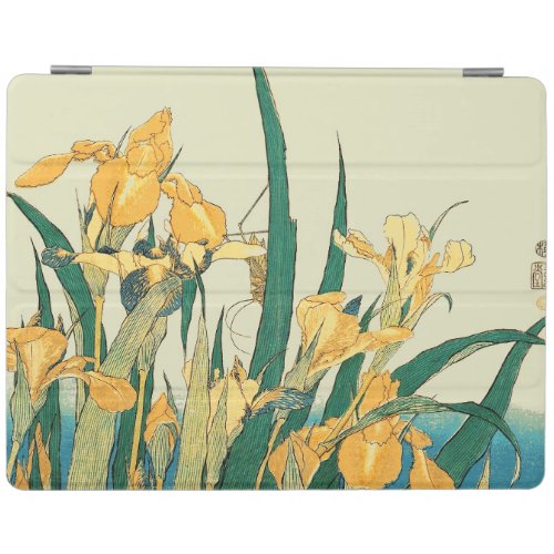 Hokusai grasshopper and iris Japan iPad Smart Cover