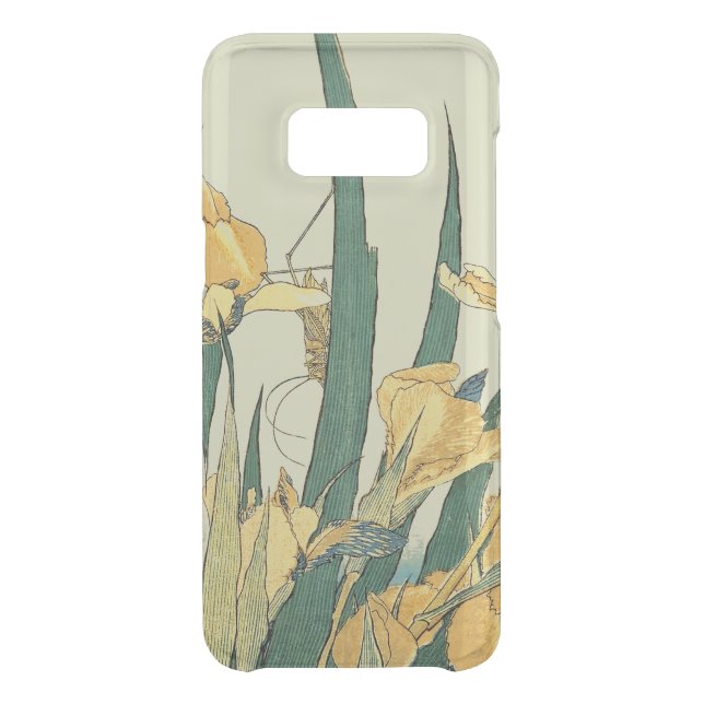 Hokusai grasshopper and iris Japan Uncommon Samsung Galaxy Case (Back)