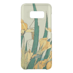 Hokusai Grasshopper Iris Vintage Print: Japanese Uncommon Samsung Galaxy S8 Case
