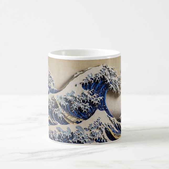 Hokusai "Great Wave" Classic Mug | 11oz Japanese U (Center)
