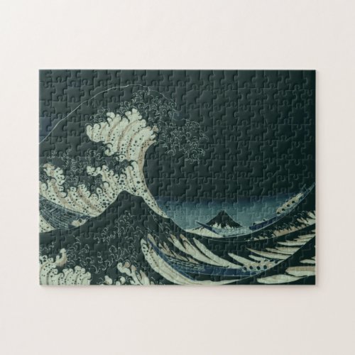 Hokusai Great Wave off Kanagawa at Night Jigsaw Puzzle