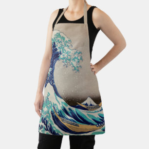 Hokusai Great Wave off Kanagawa. Vintage japan art Apron