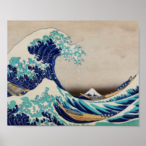 Hokusai Great Wave off Kanagawa Vintage japan art Poster