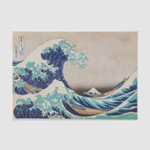 Hokusai Great Wave off Kanagawa. Vintage japan art Tissue Paper