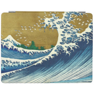 Hokusai Great Wave Pattern: Japanese Ukiyo-e Art iPad Smart Cover