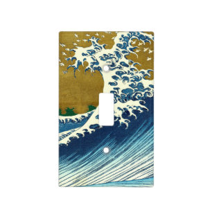 Hokusai Great Wave Pattern: Japanese Ukiyo-e Art Light Switch Cover