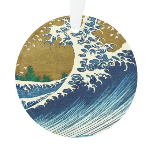 Hokusai Great Wave Pattern: Japanese Ukiyo-e Art Ornament