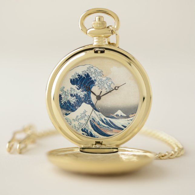 HOKUSAI Great Wave Pocket Watch (Inside)