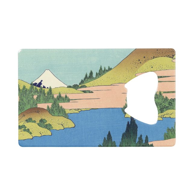 Hokusai Hakone Lake in Sagami Province   Credit Card Bottle Opener (Front (Horizontal))