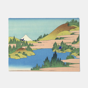 Hokusai Hakone Lake in Sagami Province   Doormat
