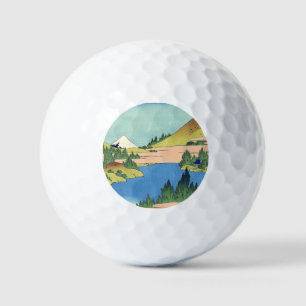 Hokusai Hakone Lake in Sagami Province Golf Balls