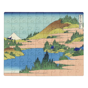 Hokusai Hakone Lake in Sagami Province Jigsaw Puzzle