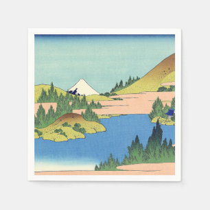 Hokusai Hakone Lake in Sagami Province  Napkins