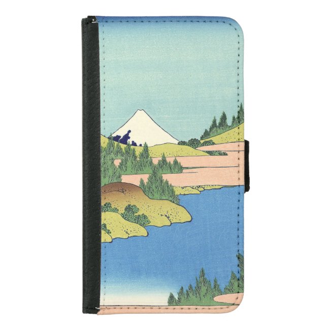 Hokusai Hakone Lake in Sagami Province   Samsung Galaxy Wallet Case (Front)