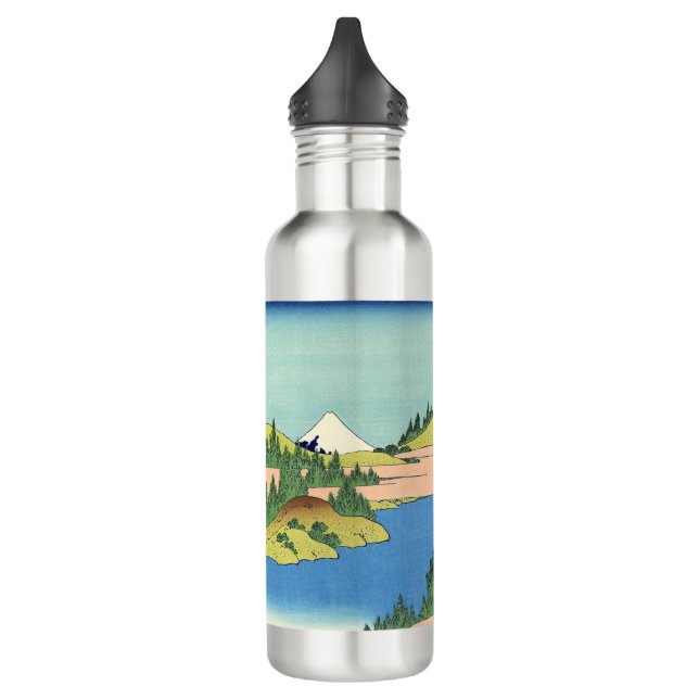 Hokusai Hakone Lake in Sagami Province  Stainless Steel Water Bottle (Left)