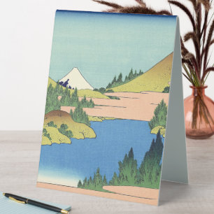 Hokusai Hakone Lake in Sagami Province Table Tent