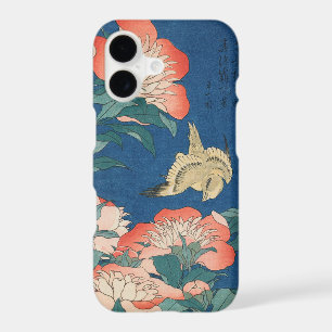 Hokusai Japanese Art Peonies and Canary Bird iPhone 17 Case