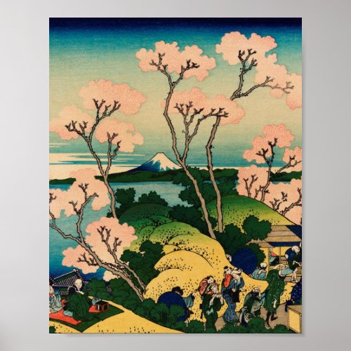Hokusai Katsushika _ Goten_Yama_Hill Shinagawa Poster