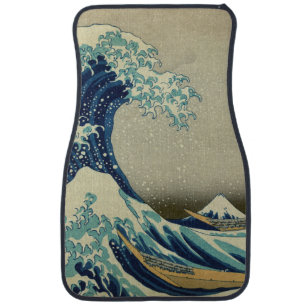 Hokusai Katsushika - Great Wave Car Floor Mat