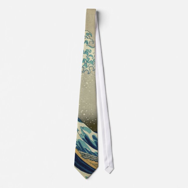 Hokusai Katsushika - Great Wave Neck Tie (Front)