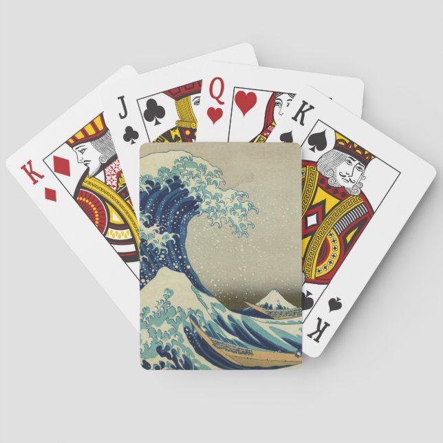 Hokusai Katsushika - Great Wave Poker Cards (Back)