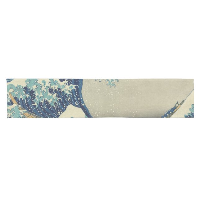Hokusai Katsushika - Great Wave Short Table Runner (Horizontal)