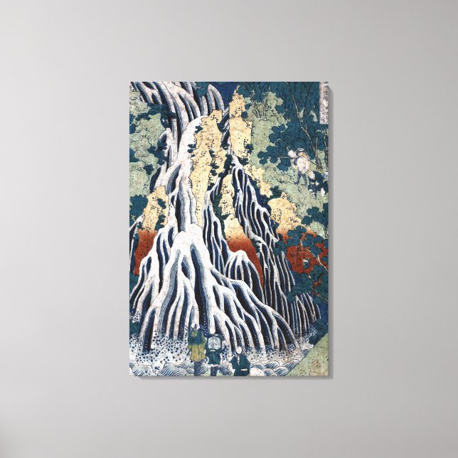 Hokusai Kirifuri Falls, Mount Kurokami, Shimotsuke Canvas Print (Front)