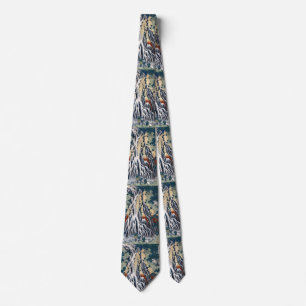 Hokusai Kirifuri Falls, Mount Kurokami, Shimotsuke Neck Tie