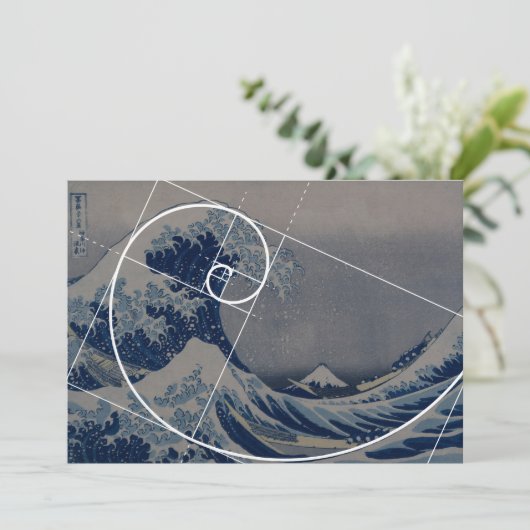 Hokusai Meets Fibonacci, Golden Ratio (Standing Front)