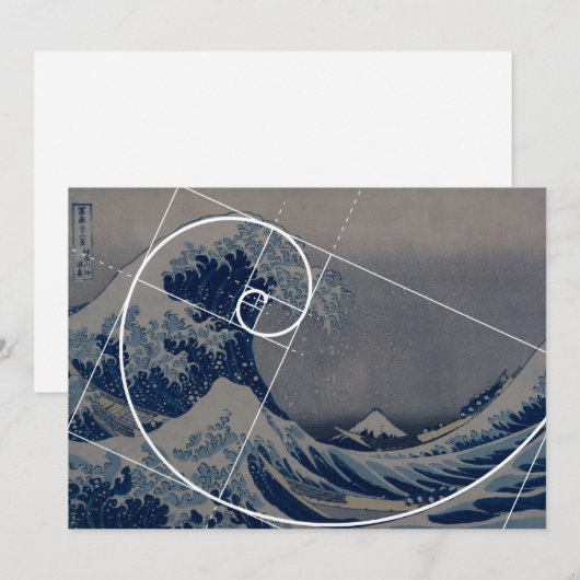 Hokusai Meets Fibonacci, Golden Ratio (Front/Back)
