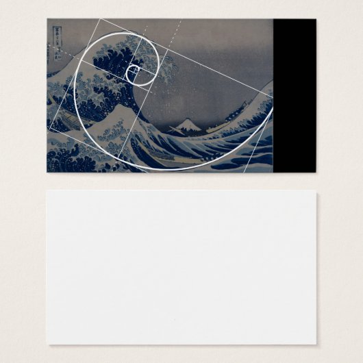 Hokusai Meets Fibonacci, Golden Ratio (Front & Back)
