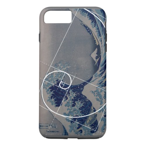 Hokusai Meets Fibonacci Golden Ratio iPhone 8 Plus7 Plus Case