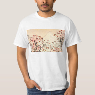Hokusai Mount Fuji Cherry Blossoms T-Shirt