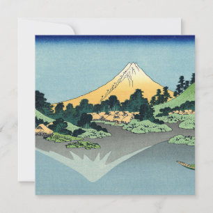 Hokusai Mount Fuji reflects in Lake Kawaguchi 
