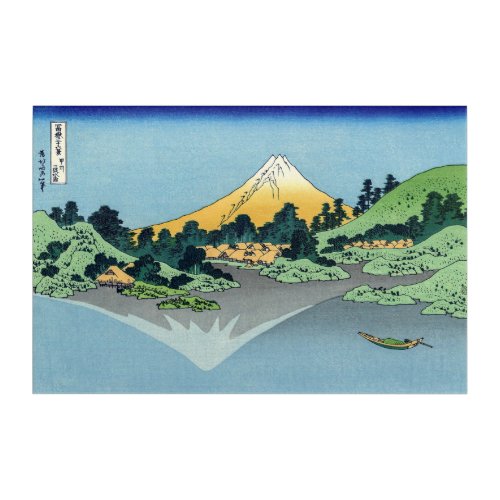 Hokusai _ Mount Fuji Reflects in Lake Kawaguchi Acrylic Print