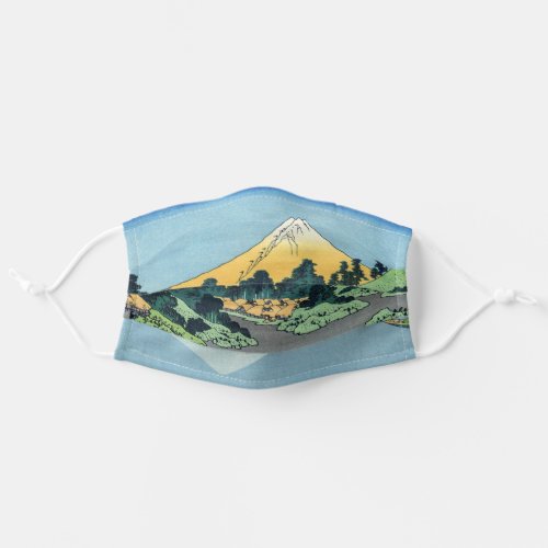 Hokusai _ Mount Fuji Reflects in Lake Kawaguchi  Adult Cloth Face Mask